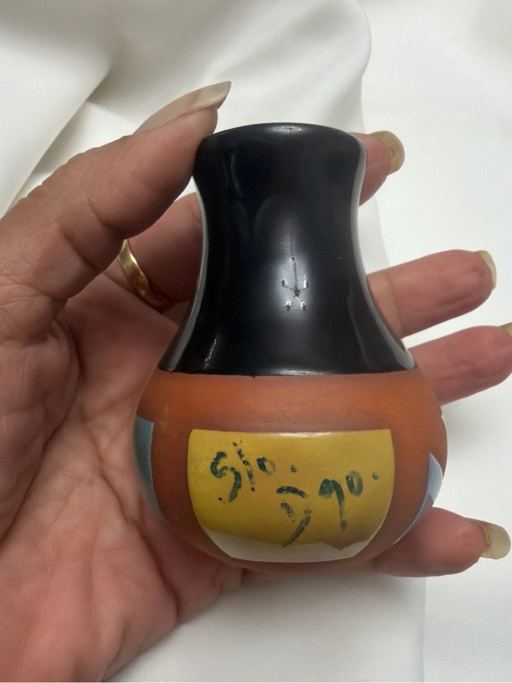 Santo Domingo Original Handmade Small Vase 3”